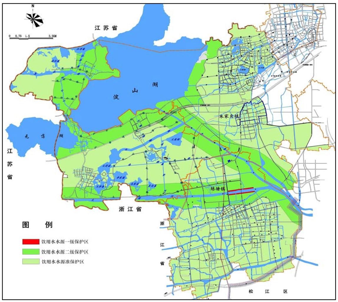 上海市关于印发《淀山湖地区中长期发展规划》